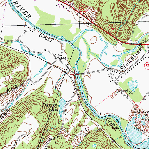 Topographic Map of Gernon (historical), OH