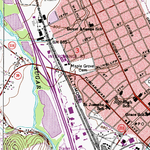 Topographic Map of Warther Museum, OH