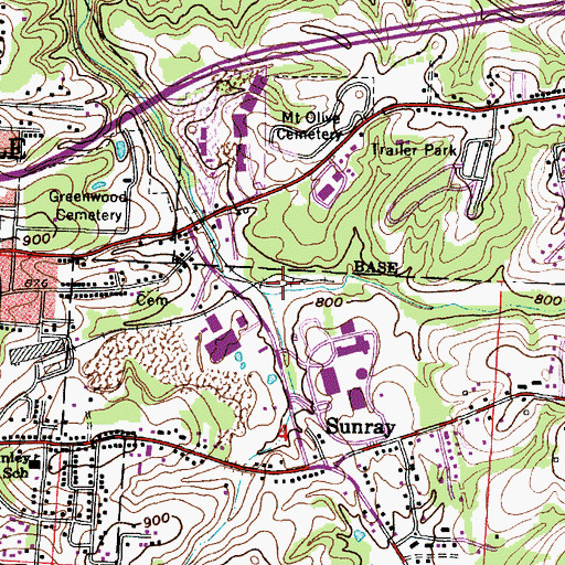 Topographic Map of Oakland (historical), OH
