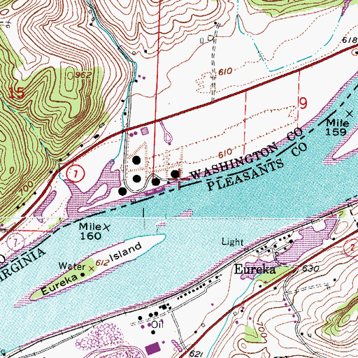 Topographic Map of Schnaufers Landing, OH