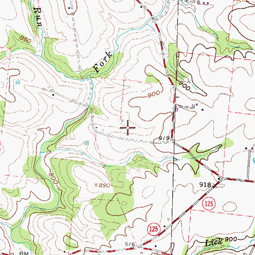Topographic Map of Oakland School (historical), OH