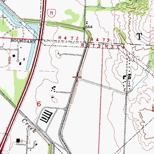 Topographic Map of Harmon Run, OH