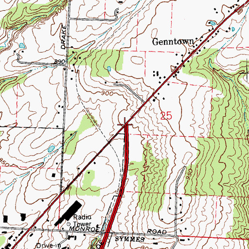 Topographic Map of Lelan (historical), OH