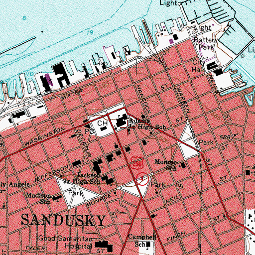 Topographic Map of Emmanuel Temple, OH