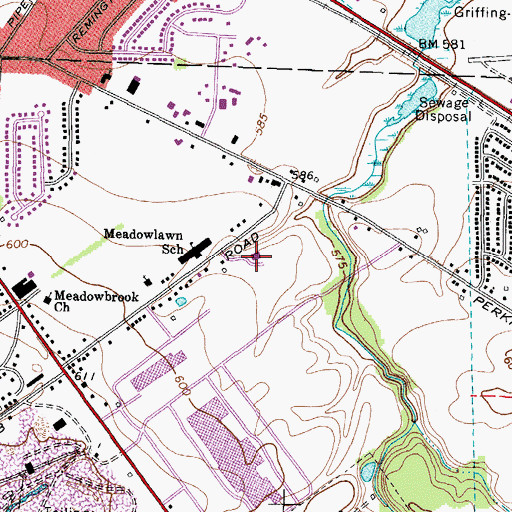 Topographic Map of Faith Memorial Church, OH