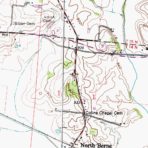 Topographic Map of College Hill School (historical), OH