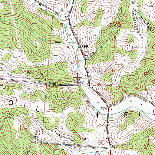 Topographic Map of Berry School (historical), OH
