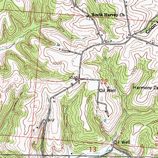 Topographic Map of Max (historical), OH