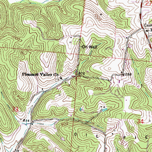 Topographic Map of Rubel School (historical), OH