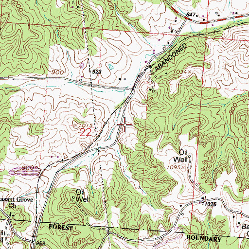 Topographic Map of Hammond School (historical), OH
