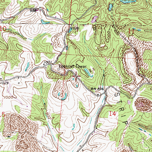 Topographic Map of Hammond School (historical), OH