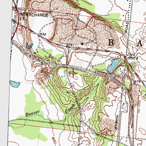 Topographic Map of Reeds Hill, OH