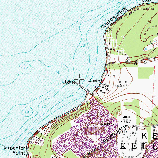 Topographic Map of West Bay, OH