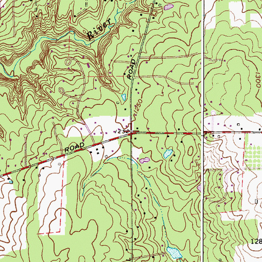 Topographic Map of North Munson, OH