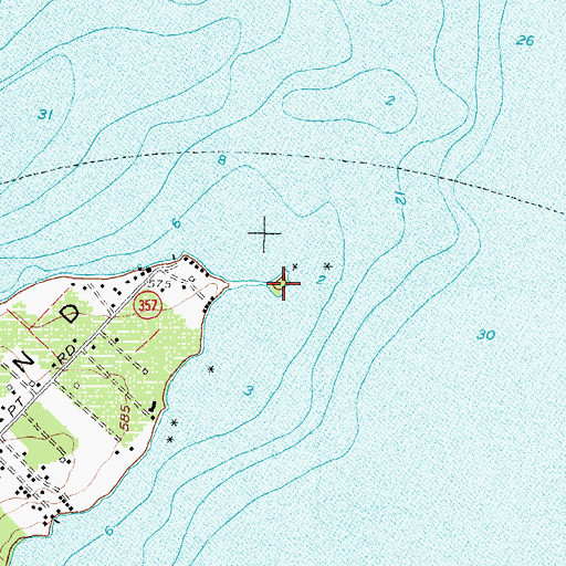 Topographic Map of Buckeye Point, OH