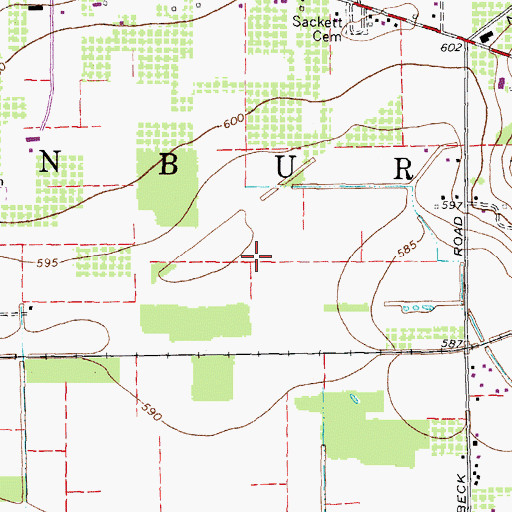 Topographic Map of Marblehead Peninsula, OH