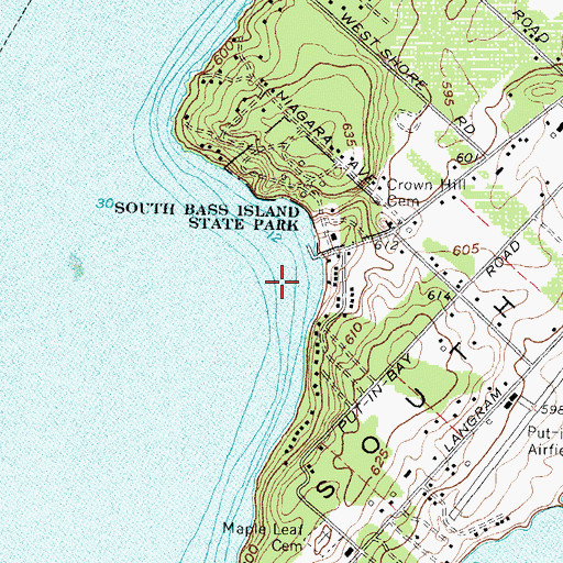 Topographic Map of Stone Cove, OH