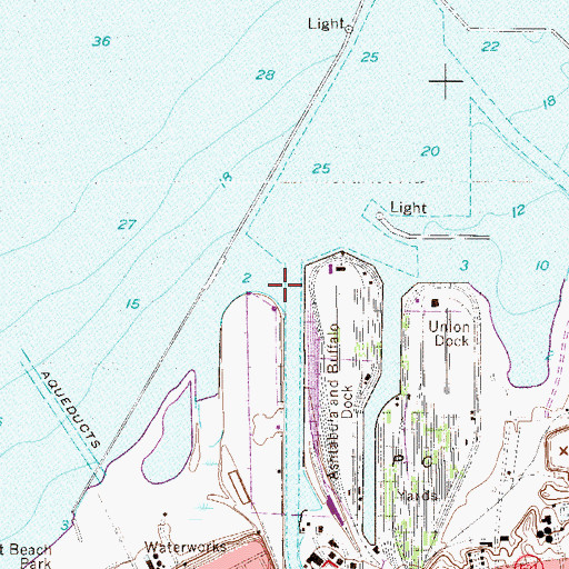 Topographic Map of Ashtabula River, OH