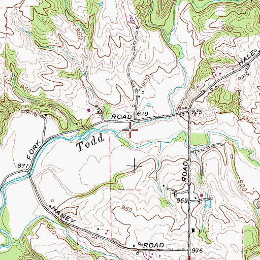 Topographic Map of Dutch Creek, OH