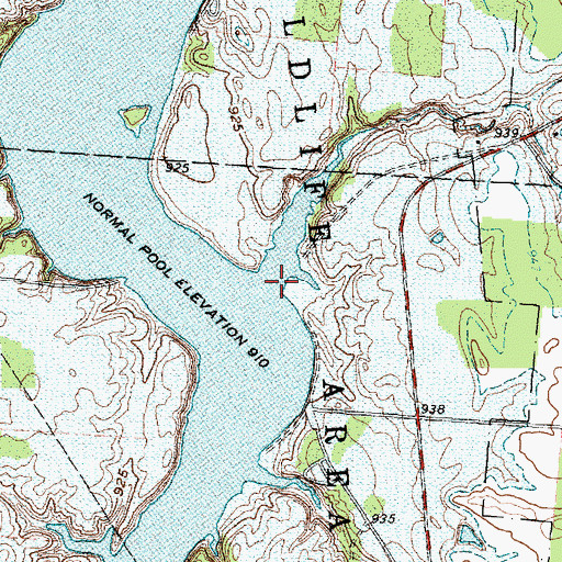 Topographic Map of Indian Run, OH