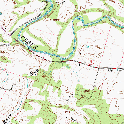 Topographic Map of Kerr Run, OH