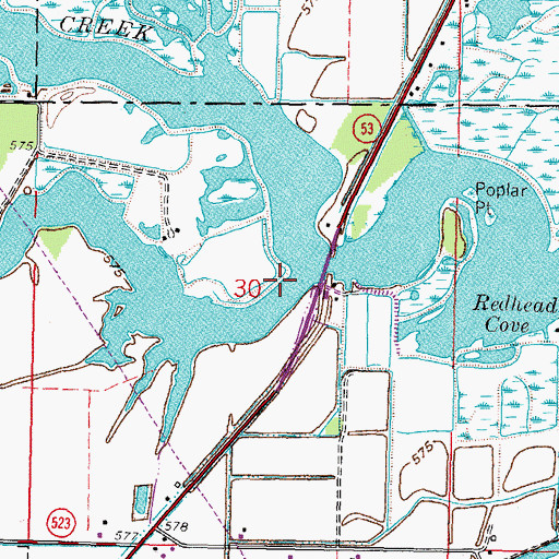 Topographic Map of Little Muddy Creek, OH