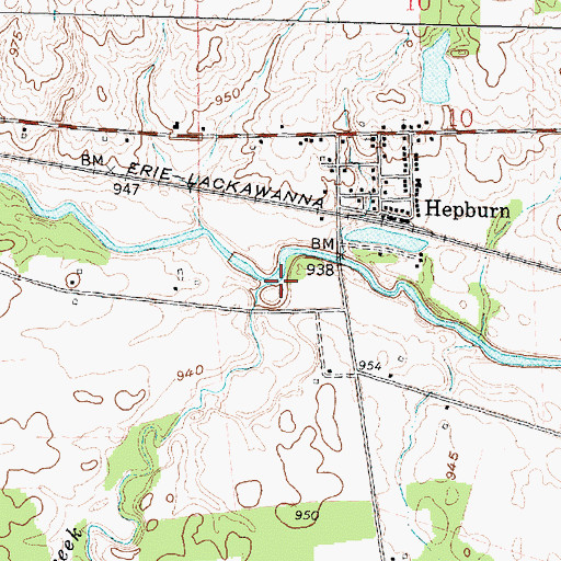 Topographic Map of Panther Creek, OH