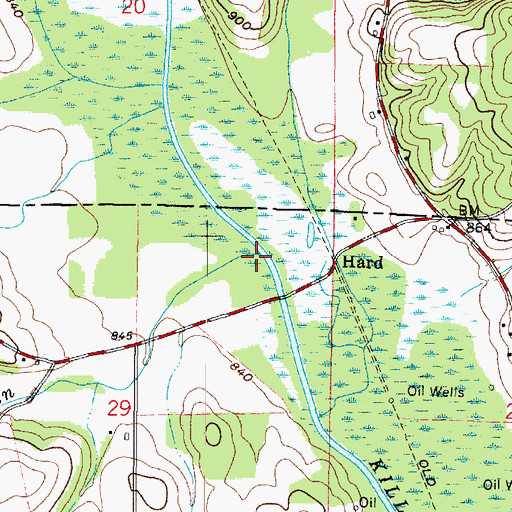 Topographic Map of Rush Run, OH