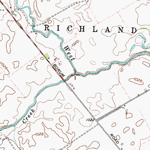 Topographic Map of Wilson Creek, OH
