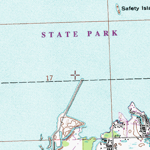 Topographic Map of Eagle Island (historical), OH