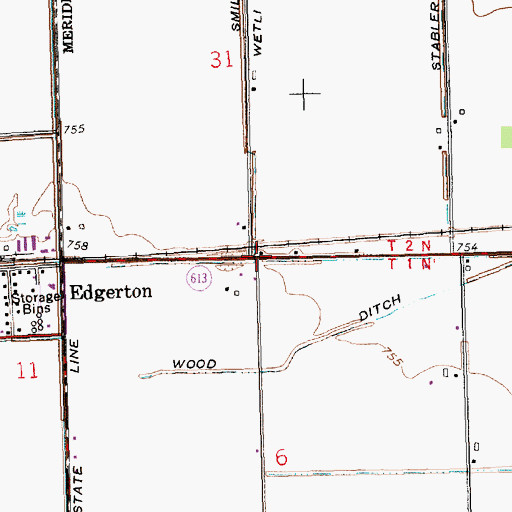 Topographic Map of Smiley (historical), OH