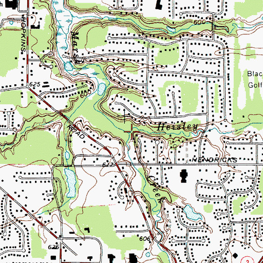 Topographic Map of Heisley Creek, OH