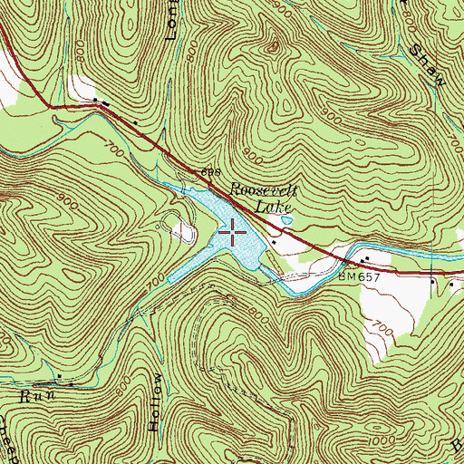 Topographic Map of Mackletree Tree, OH