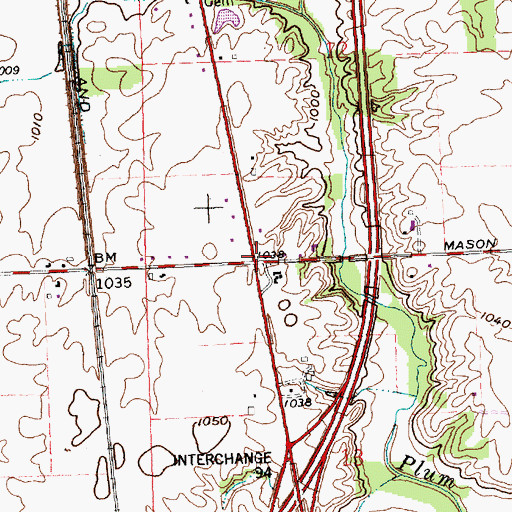 Topographic Map of Redeemer Lutheran Church, OH