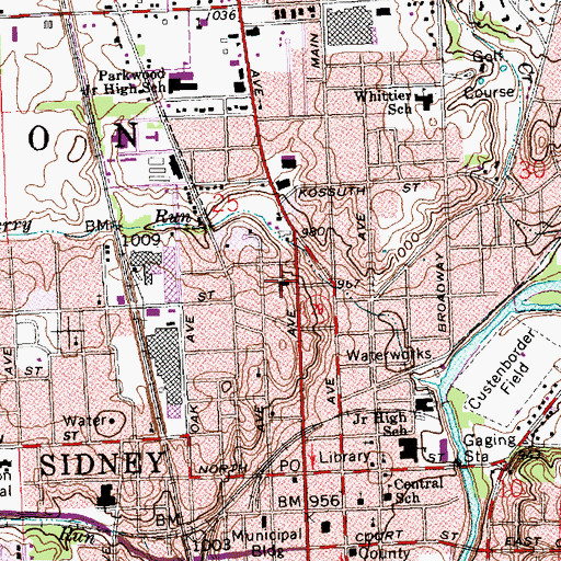 Topographic Map of Saint Pauls United Church of Christ, OH