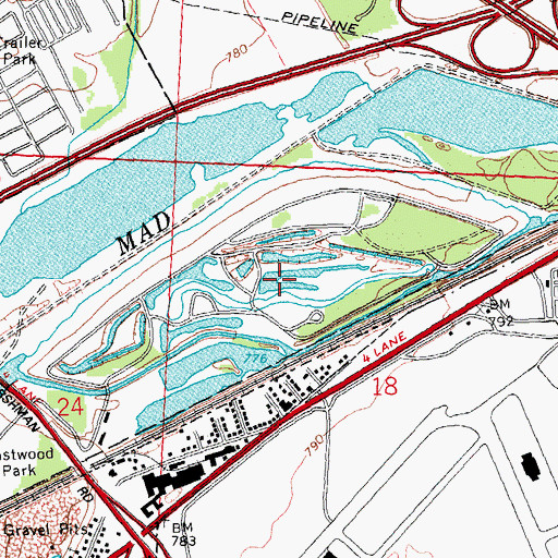 Topographic Map of Rohrers Island, OH
