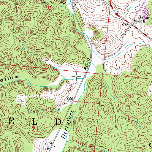 Topographic Map of Pokepatch Hollow, OH