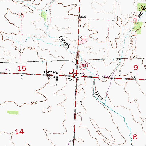 Topographic Map of Ramsey School (historical), OH