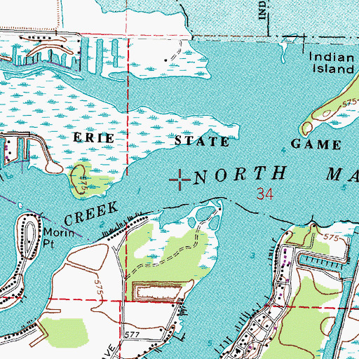 Topographic Map of Halfway Creek, OH