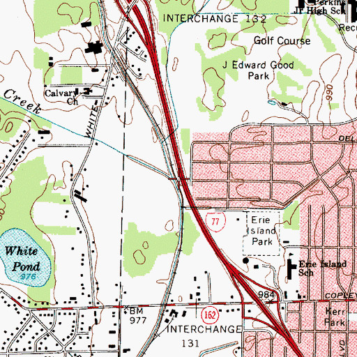 Topographic Map of Schocalog Run, OH
