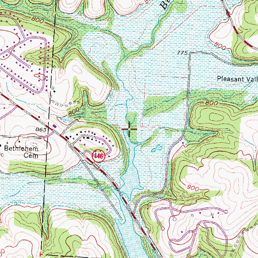 Topographic Map of Big Run, OH