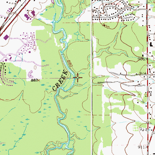 Topographic Map of Big Run, OH