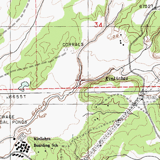 Topographic Map of Sage House Wash, AZ
