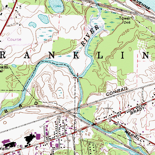 Topographic Map of Breakneck Creek, OH