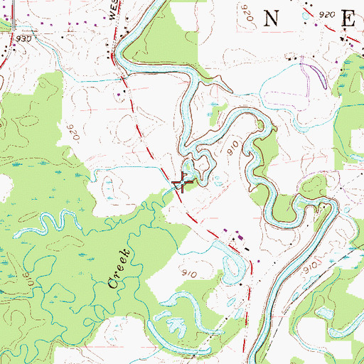 Topographic Map of Kale Creek, OH