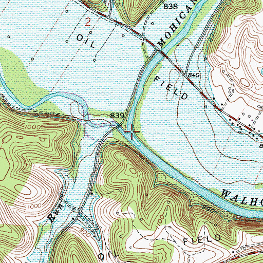 Topographic Map of Mohican River, OH