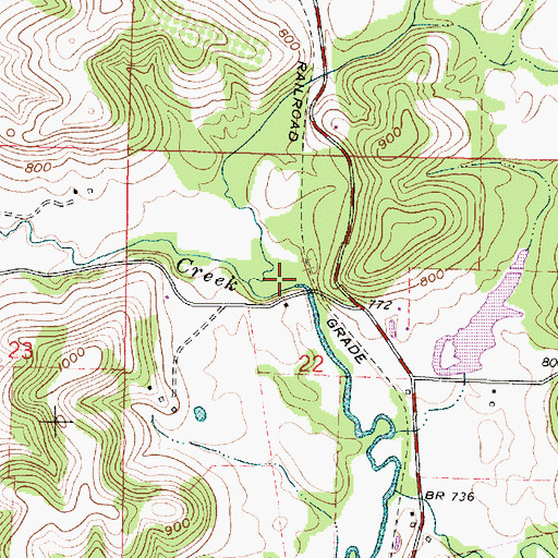 Topographic Map of Sand Fork, OH
