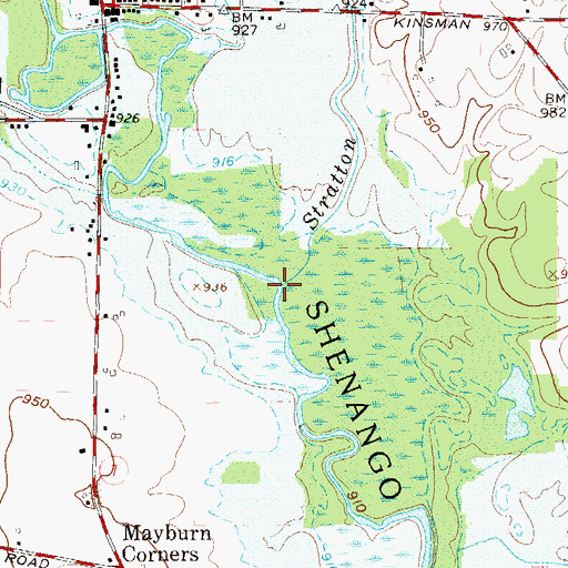 Topographic Map of Stratton Creek, OH