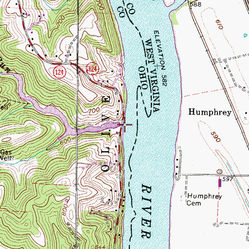 Topographic Map of Sugarcamp Run, OH