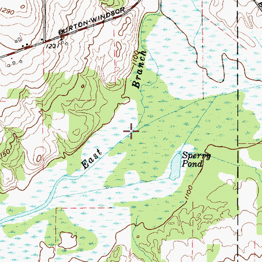 Topographic Map of Tare Creek, OH